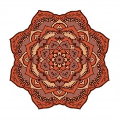 Sticker decorativ Mandala, Maro, 50 cm , 1059STK
