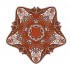 Sticker decorativ Mandala, Maro, 50 cm , 1060STK