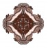 Sticker decorativ Mandala, Maro, 50 cm , 1062STK