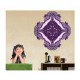 Sticker decorativ Mandala, Mov, 50 cm , 1063STK