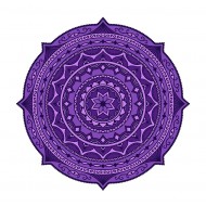Sticker decorativ Mandala, Mov, 50 cm , 1070STK