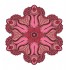 Sticker decorativ Mandala, Rosu, 50 cm , 1064STK