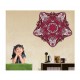 Sticker decorativ Mandala, Roz, 50 cm , 1061STK