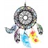 Sticker decorativ Mandala cu pene, 80 cm , 1081STK