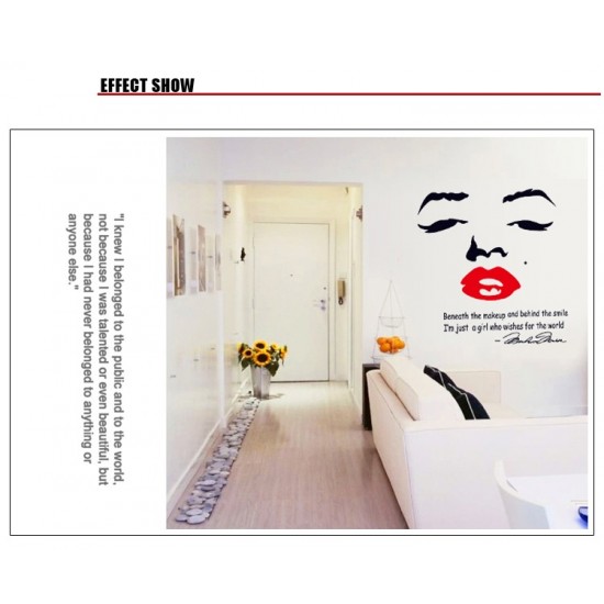 Sticker decorativ, Marilyn Monroe, 87 cm, 709STK