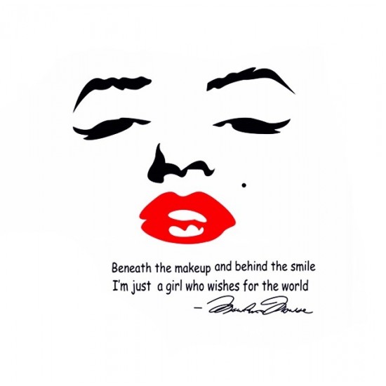Sticker decorativ, Marilyn Monroe, 87 cm, 709STK