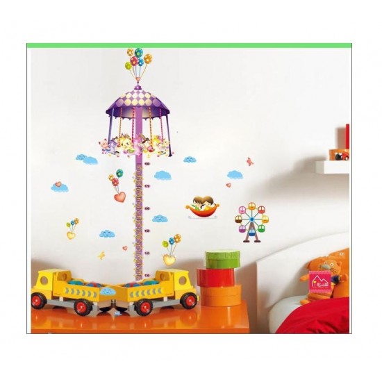 Sticker decorativ, Masuratoare, Parc de distratii, 185 cm, 705STK