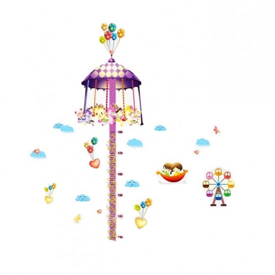 Sticker decorativ, Masuratoare, Parc de distratii, 185 cm, 705STK