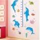 Sticker decorativ, Masuratoare cu Delfini, 160 cm, 773STK