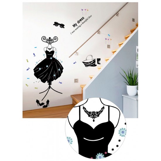 Sticker decorativ, Moda, My dress, 110 cm, 701STK Sticker decorativ, Moda, My dress, 110 cm, 701STK