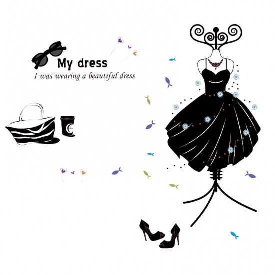 Sticker decorativ, Moda, My dress, 110 cm, 701STK Sticker decorativ, Moda, My dress, 110 cm, 701STK