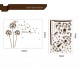 Sticker decorativ, My love, Flower, 160 cm, 766STK