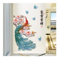 Sticker decorativ, Paun, 100 cm, 749STK