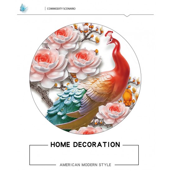 Sticker decorativ, Paun, 100 cm, 749STK