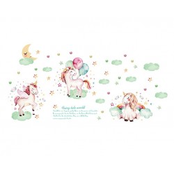 Sticker decorativ, Poney, Fairy tale world, 116 cm, 729STK