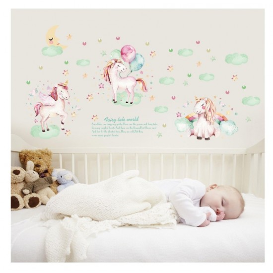 Sticker decorativ, Poney, Fairy tale world, 116 cm, 729STK
