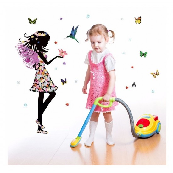 Sticker decorativ, Printesa, Fluturi, 110 cm, 730STK Sticker decorativ, Printesa, Fluturi, 110 cm, 730STK