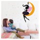 Sticker decorativ, Printesa pe luna, 122 cm, 707STK