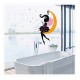 Sticker decorativ, Printesa pe luna, 122 cm, 707STK
