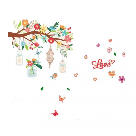 Sticker decorativ, Ramura cu flori, 145 cm, 719STK