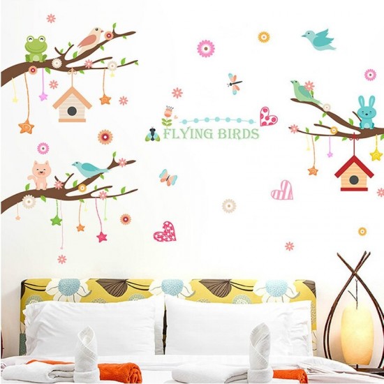 Sticker decorativ, Ramurele cu animale, 160 cm, 770STK Sticker decorativ, Ramurele cu animale, 160 cm, 770STK