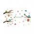 Sticker decorativ, Ramurele cu animale, 160 cm, 770STK