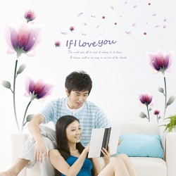 Sticker decorativ, Romantic Flowers, 155 cm, 763STK