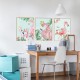 Sticker decorativ, Tablou flamingo, 93 cm, 806STK