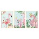 Sticker decorativ, Tablou flamingo, 93 cm, 806STK