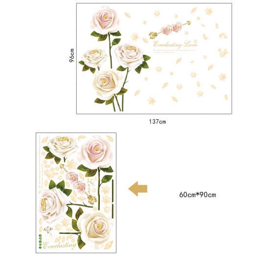 Sticker decorativ, Trandafiri, 137 cm, 789STK Sticker decorativ, Trandafiri, 137 cm, 789STK