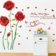Sticker decorativ, Trandafiri rosii, 190 cm, 780STK Sticker decorativ, Trandafiri rosii, 190 cm, 780STK