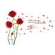 Sticker decorativ, Trandafiri rosii, 190 cm, 780STK Sticker decorativ, Trandafiri rosii, 190 cm, 780STK