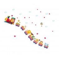 Sticker decorativ, Trenulet cu animale, 158 cm, 716STK Sticker decorativ, Trenulet cu animale, 158 cm, 716STK