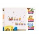 Sticker decorativ, Trenulet cu animale, 158 cm, 716STK