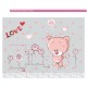 Sticker decorativ, Ursulet, Love you every day, 100 cm, 713STK