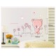 Sticker decorativ, Ursulet, Love you every day, 100 cm, 713STK