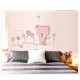 Sticker decorativ, Ursulet, Love you every day, 100 cm, 713STK