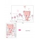 Sticker decorativ, Ursulet, Love you every day, 100 cm, 713STK