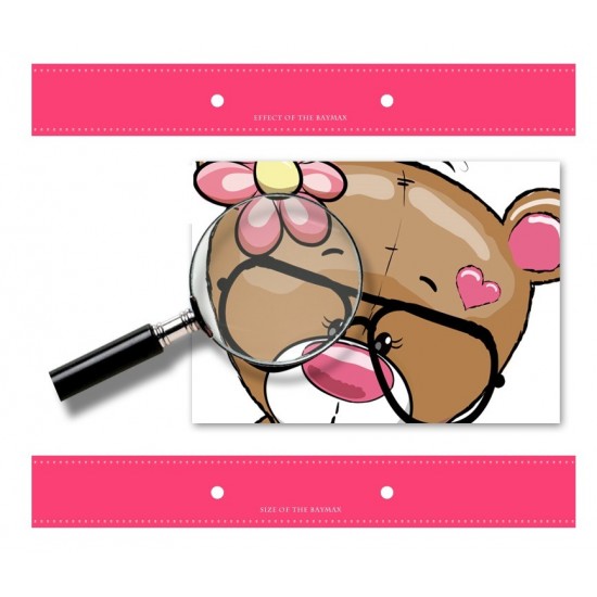 Sticker decorativ, Ursuleti, Flori, 110 cm, 724STK