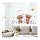 Sticker decorativ, Ursuleti, Flori, 110 cm, 724STK