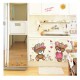 Sticker decorativ, Ursuleti, Flori, 110 cm, 724STK