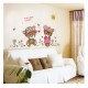 Sticker decorativ, Ursuleti, Flori, 110 cm, 724STK