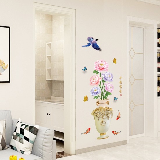 Sticker decorativ, Vaza cu flori, 110 cm, 764STK Sticker decorativ, Vaza cu flori, 110 cm, 764STK