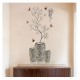 Sticker decorativ, Vaza cu flori, 118 cm, 741STK