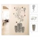 Sticker decorativ, Vaza cu flori, 118 cm, 741STK