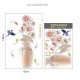 Sticker decorativ, Vaza cu flori, 120 cm, 762STK
