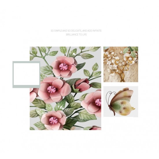 Sticker decorativ, Vaza cu flori, 67 cm, 812STK
