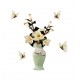 Sticker decorativ, Vaza cu flori, 75 cm, 815STK