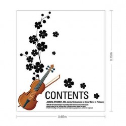 Sticker decorativ, Vioara, 75 cm, 809STK