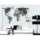 Sticker decorativ, World Map, 190 cm, 757STK Sticker decorativ, World Map, 190 cm, 757STK